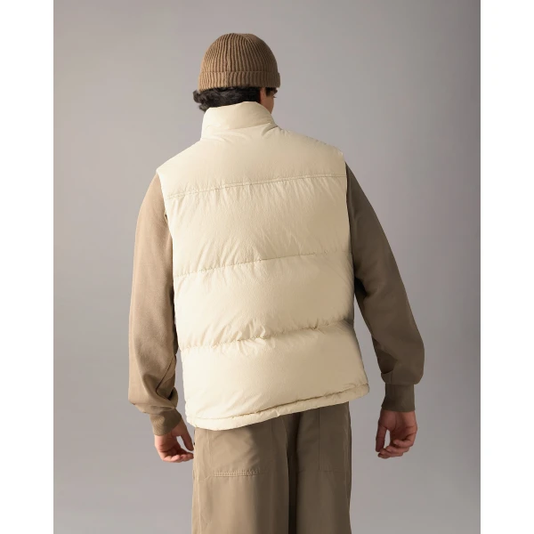 Moose Knuckles Everest Down Puffer Vest in Alabaster | Men Jackets | Coveti