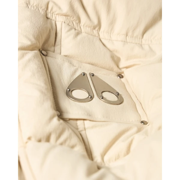 Moose Knuckles Everest Down Puffer Vest in Alabaster | Men Jackets | Coveti