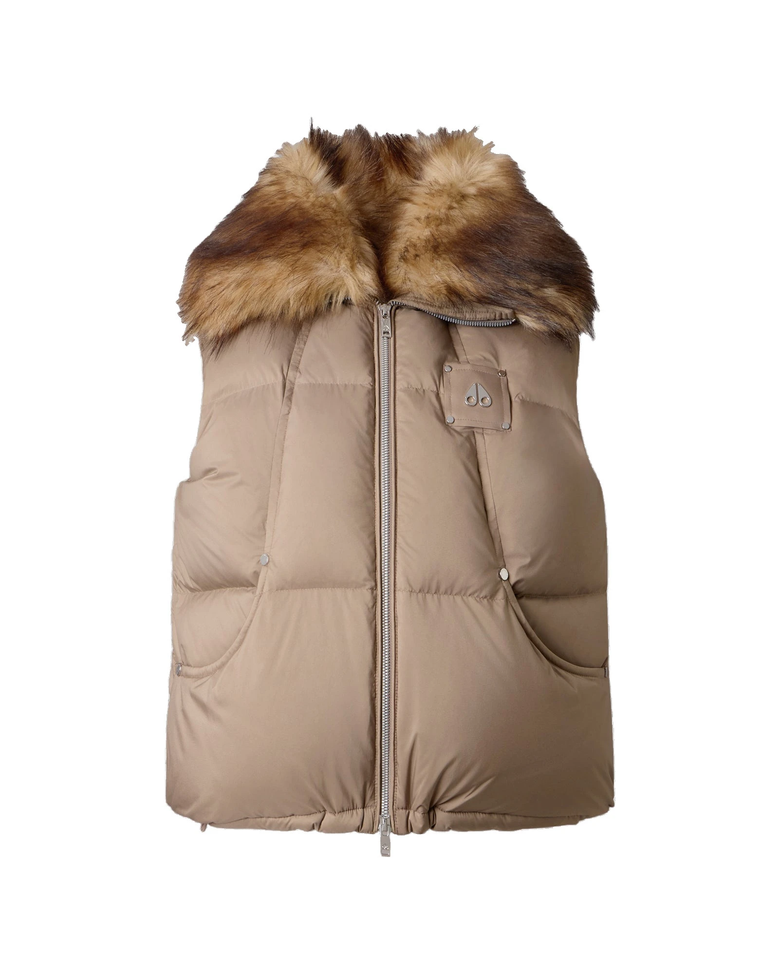 Moose Knuckles Everest Down Puffer Vest in Ashen Moose Knuckles Everest Down Puffer Vest in Ashen | Coveti