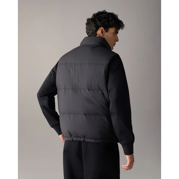 Moose Knuckles Everest Down Puffer Vest in Black | Men Jackets | Coveti