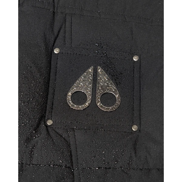 Moose Knuckles Everest Down Puffer Vest in Black | Men Jackets | Coveti