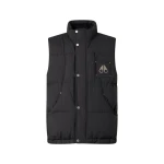 Moose Knuckles Everest Down Puffer Vest in Black | Coveti