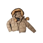 Moose Knuckles Everest Hooded Down Puffer in Ashen | Coveti