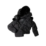Moose Knuckles Everest Hooded Down Puffer in Black | Coveti