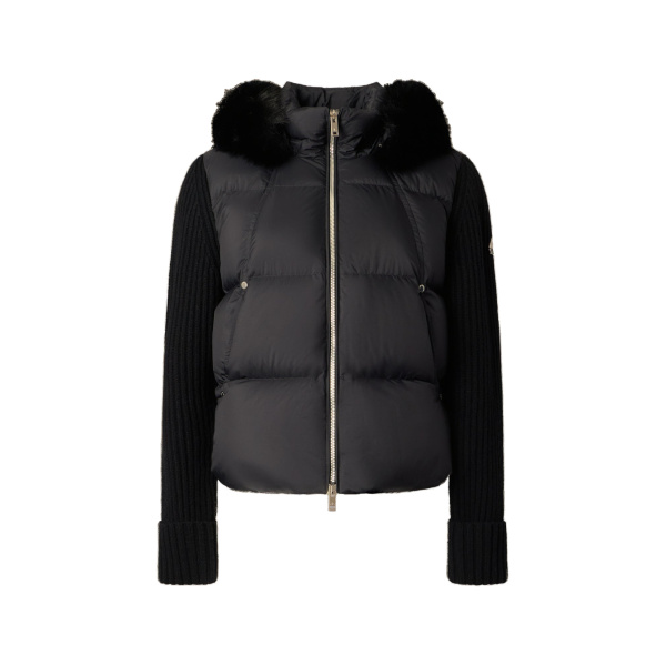 Moose Knuckles Everest Hybrid Down Jacket in Black | Coveti