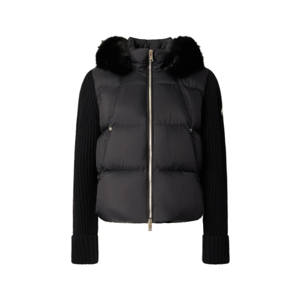Moose Knuckles Everest Hybrid Down Jacket in Black | Coveti