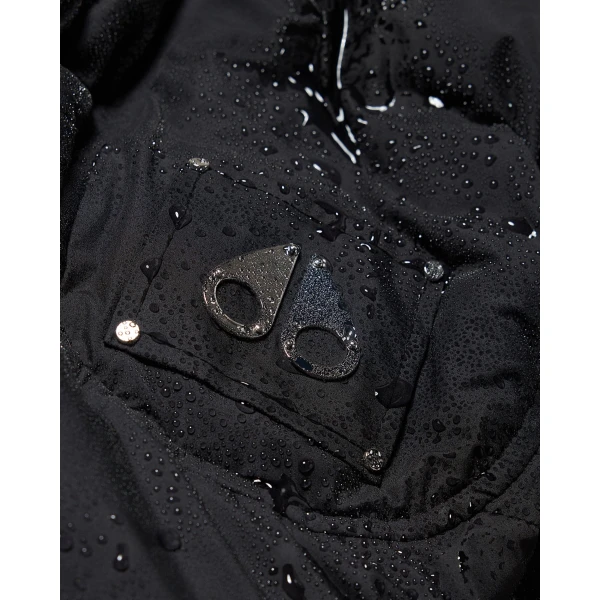 Moose Knuckles Everest Long Down Puffer in Black | Coats | Coveti