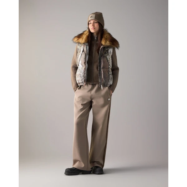 Moose Knuckles Everest Printed Down Puffer Vest in Wild | Vests | Coveti
