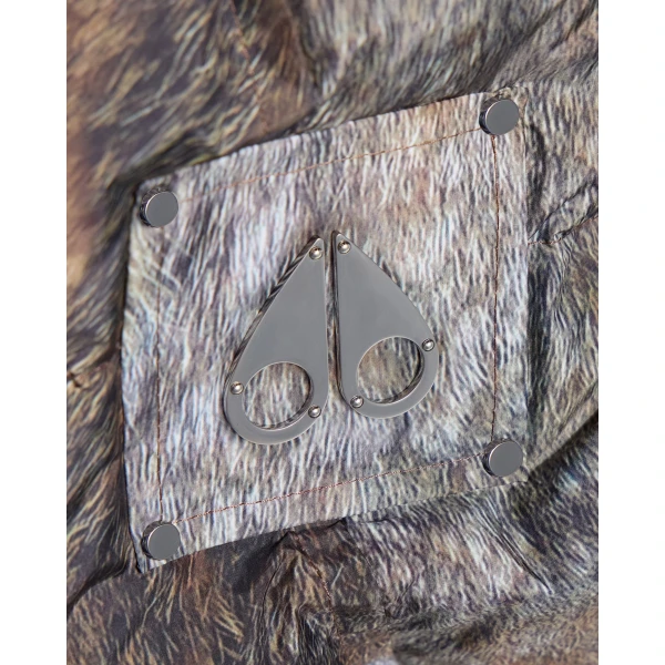 Moose Knuckles Everest Printed Down Puffer Vest in Wild | Vests | Coveti