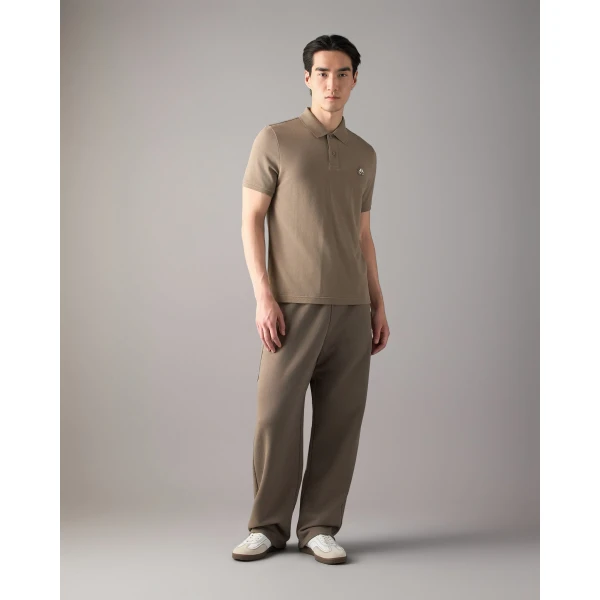 Moose Knuckles Everett Polo in Ashen | T-shirts & vests | Coveti