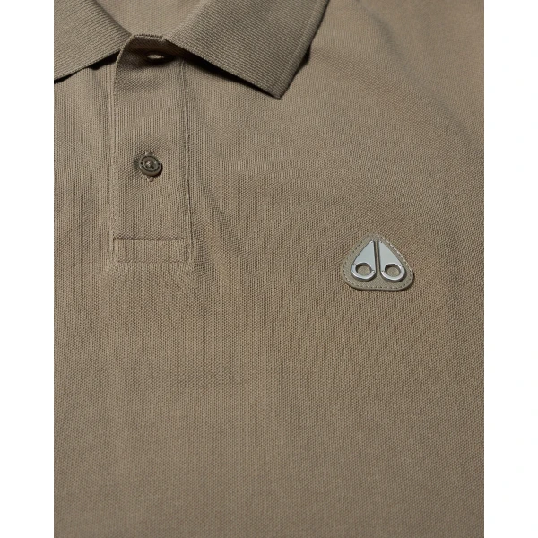 Moose Knuckles Everett Polo in Ashen | T-shirts & vests | Coveti