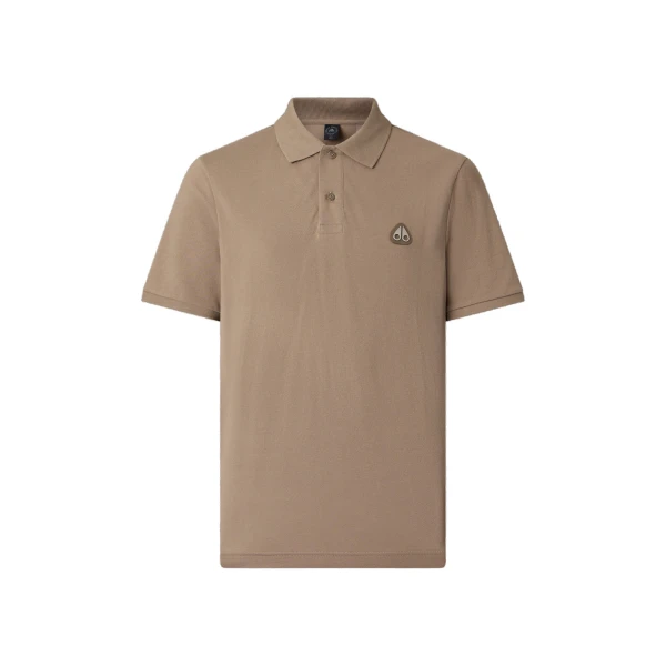 Moose Knuckles Everett Polo in Ashen | Coveti