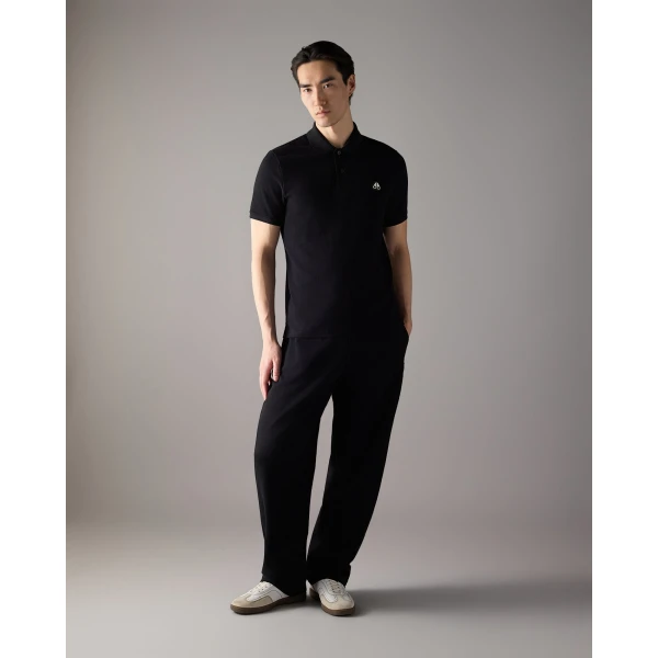 Moose Knuckles Everett Polo in Black | T-shirts & vests | Coveti