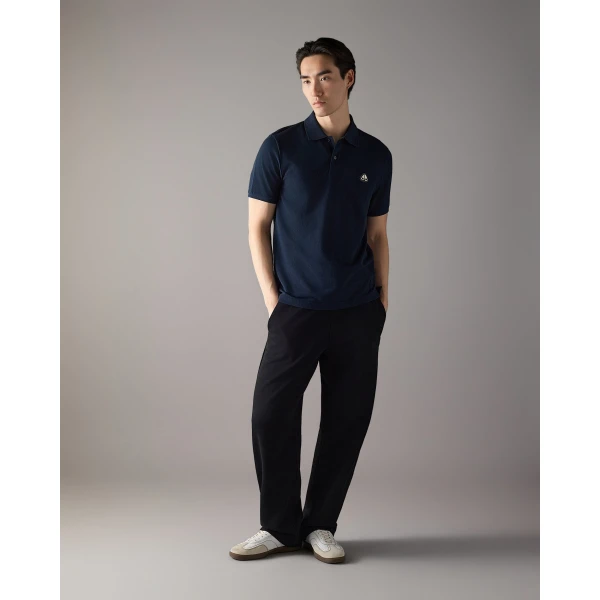 Moose Knuckles Everett Polo in Navy | T-shirts & vests | Coveti