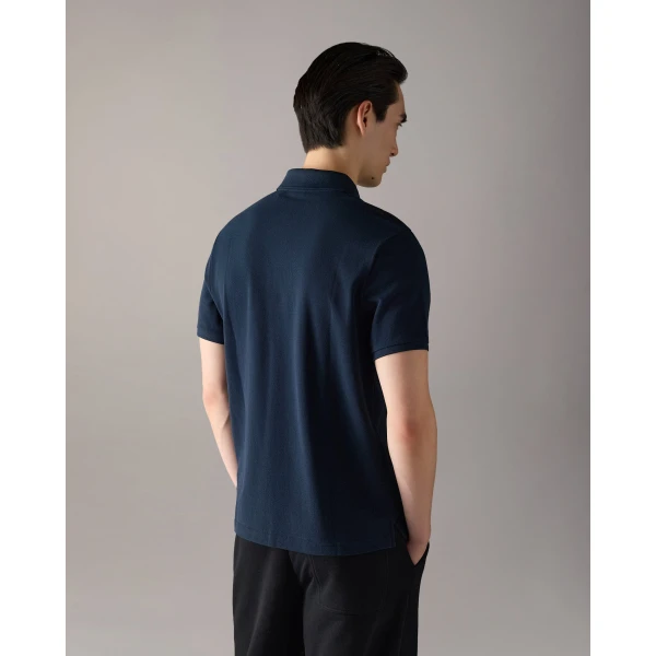 Moose Knuckles Everett Polo in Navy | T-shirts & vests | Coveti