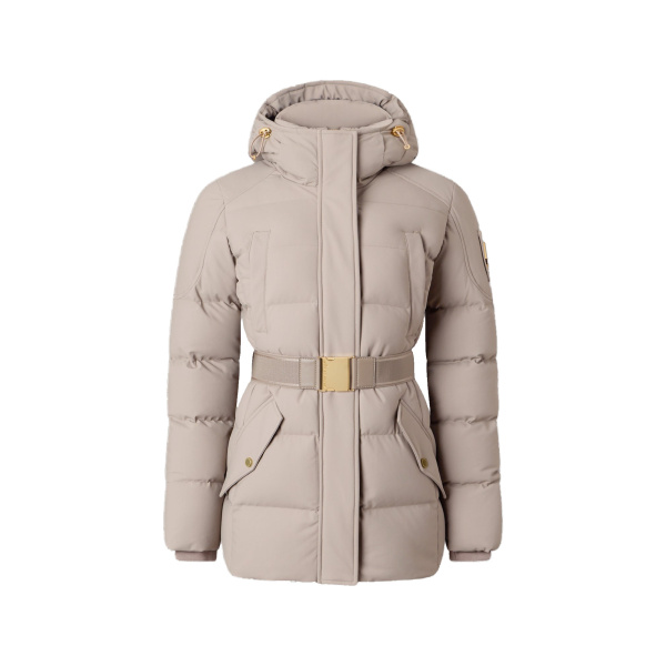 Moose Knuckles Gilded 3Q Down Jacket in Ashen and Bronze | Coveti