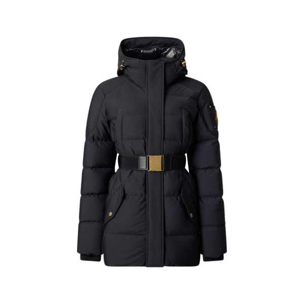Moose Knuckles Gilded 3Q Down Jacket in Black | Coveti