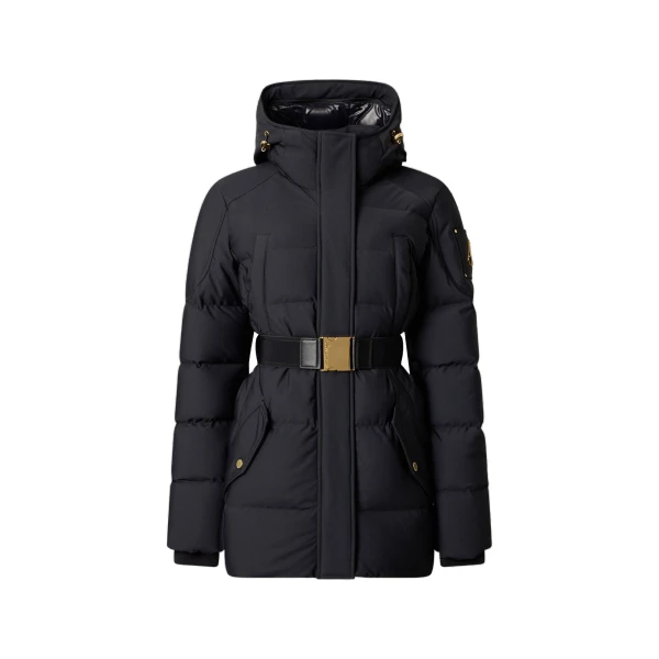 Gilded 3Q Down Jacket in Black