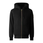 Moose Knuckles Gold Series Classic Bunny Hoodie in Black | Coveti