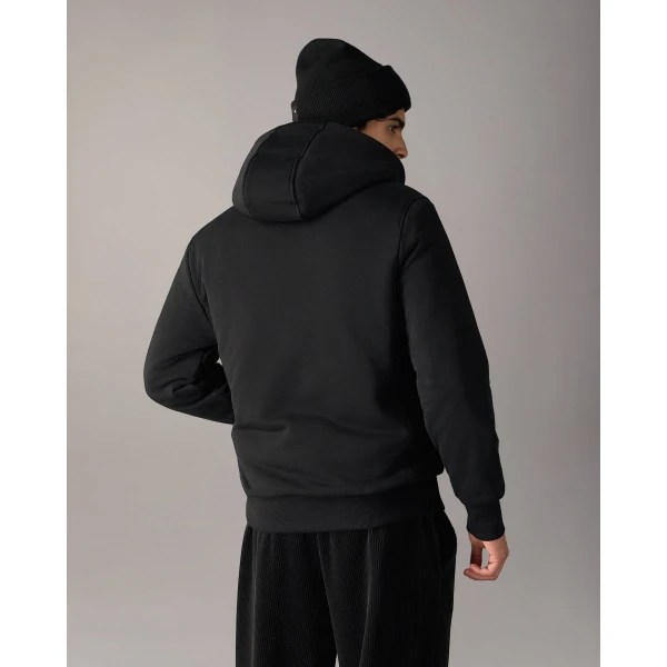 Moose Knuckles Gold Series Classic Bunny Hoodie in Black | Sweatshirts | Coveti