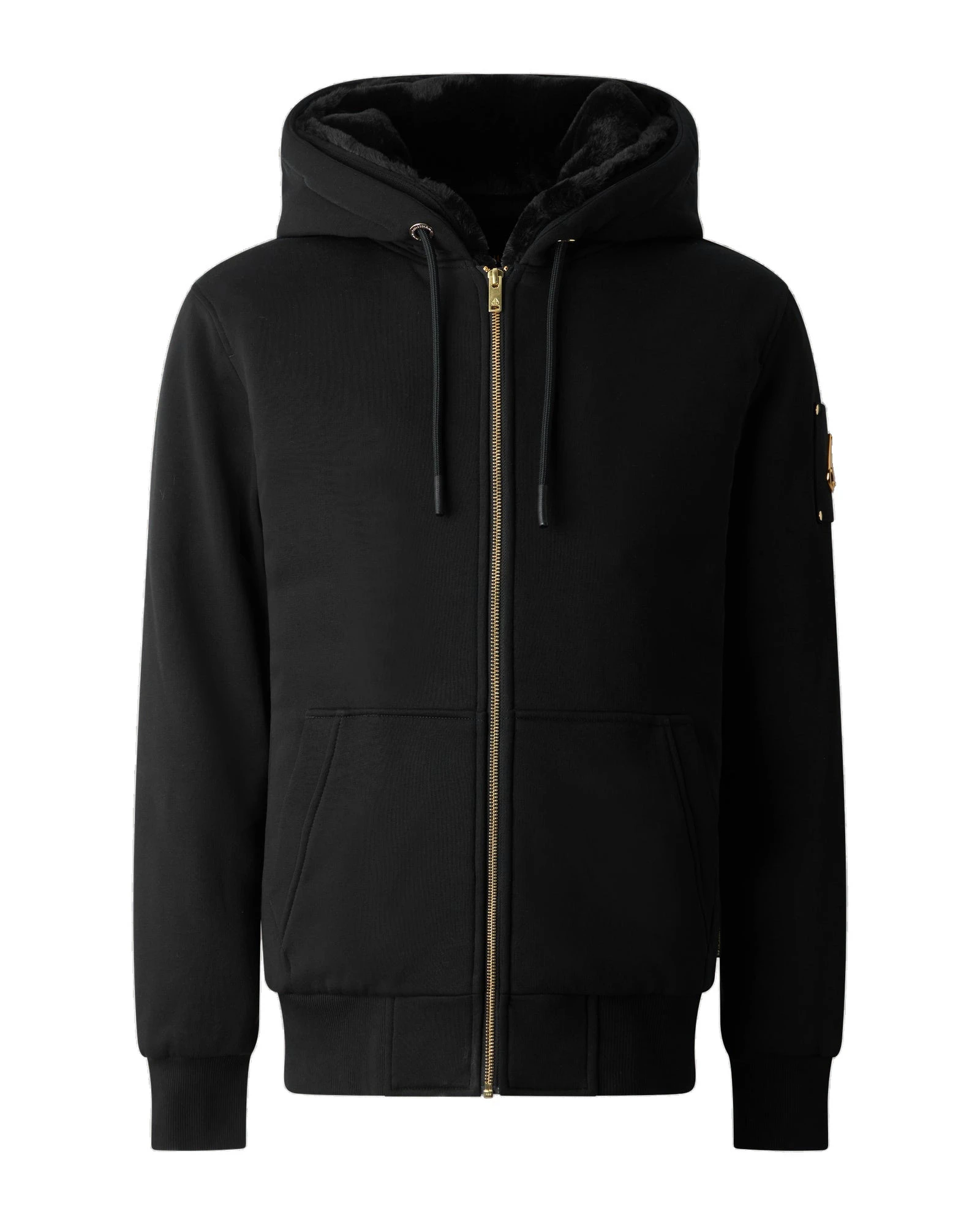 Moose Knuckles Gold Series Classic Bunny Hoodie in Black Moose Knuckles Gold Series Classic Bunny Hoodie in Black | Coveti