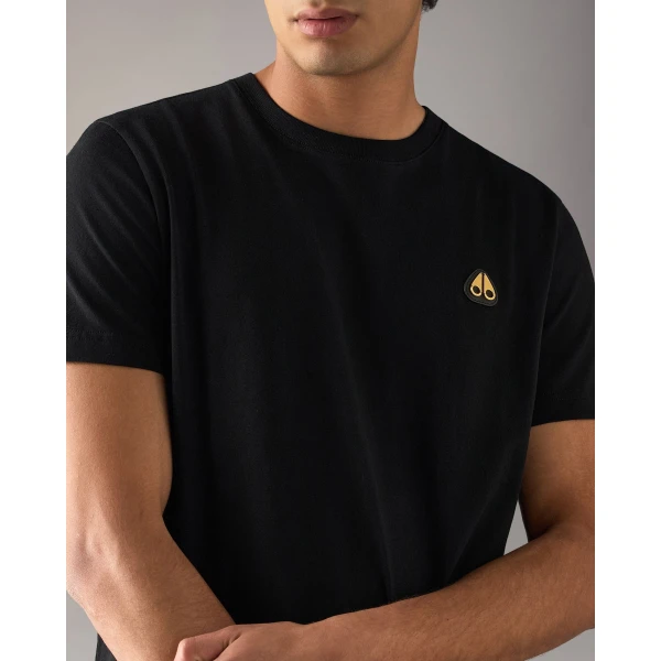 Moose Knuckles Gold Series Crescent T-Shirt in Navy | T-shirts & vests | Coveti