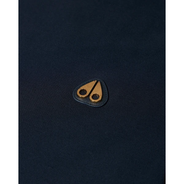 Moose Knuckles Gold Series Crescent T-Shirt in Navy | T-shirts & vests | Coveti