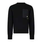 Moose Knuckles Gold Series Elowan Crewneck Sweater in Black Moose Knuckles Gold Series Elowan Crewneck Sweater in Black | Coveti