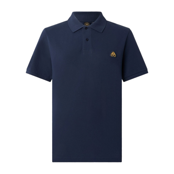 Moose Knuckles Gold Series Everett Polo in Navy | Coveti