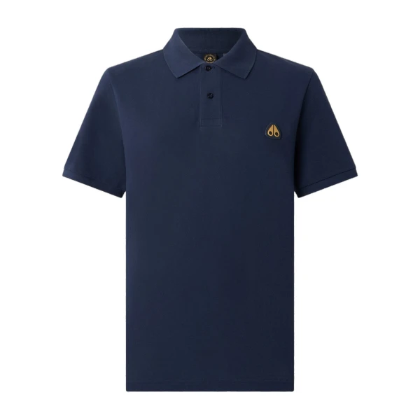 Moose Knuckles Gold Series Everett Polo in Navy | Coveti