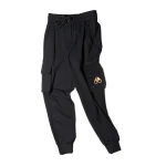 Moose Knuckles Gold Series Hartsfield Cargo Joggers in Black | Coveti