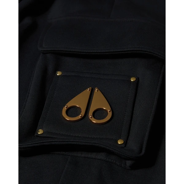 Moose Knuckles Gold Series Hartsfield Cargo Joggers in Black | Pants | Coveti