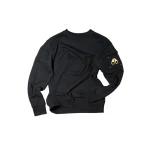 Moose Knuckles Gold Series Hartsfield Crewneck Sweatshirt in Black | Coveti