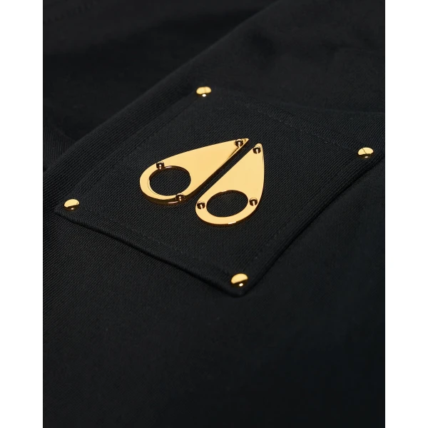 Moose Knuckles Gold Series Hartsfield Hoodie in Black | Sweatshirts | Coveti