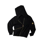 Moose Knuckles Gold Series Hartsfield Zip-Up Hoodie in Black | Coveti