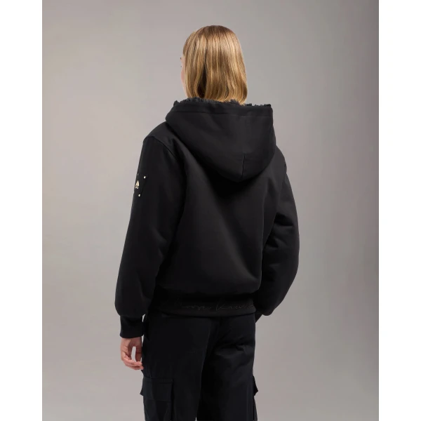Moose Knuckles Gold Series Mealy Reversible Bunny in Black | Long Sleeve | Coveti