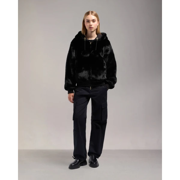 Moose Knuckles Gold Series Mealy Reversible Bunny in Black | Long Sleeve | Coveti