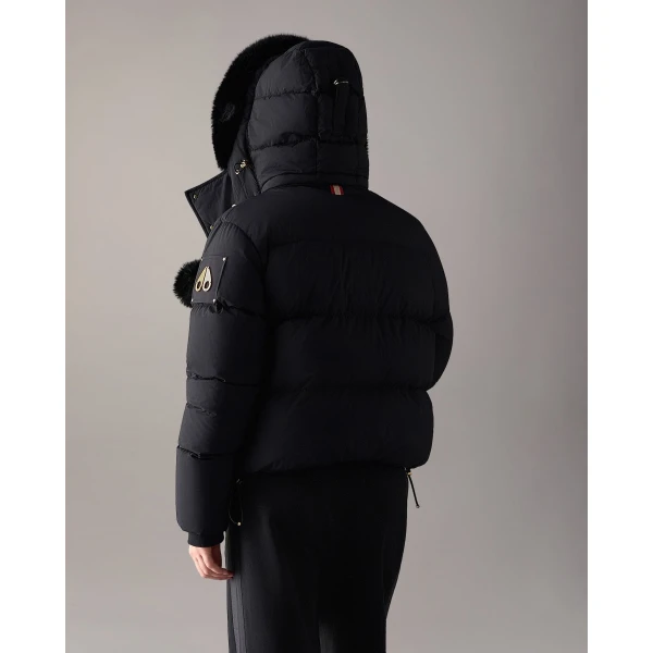 Moose Knuckles Gold Series Misti Down Puffer in Black | Jackets | Coveti