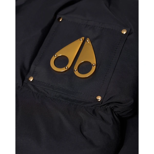Moose Knuckles Gold Series Misti Down Puffer in Black | Jackets | Coveti