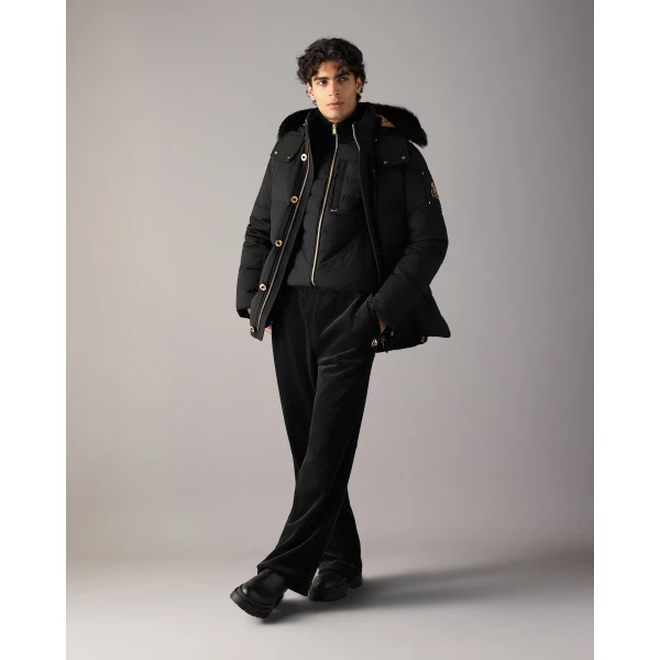 Moose Knuckles Gold Series Original 3Q Down Jacket in Black | Men Jackets | Coveti
