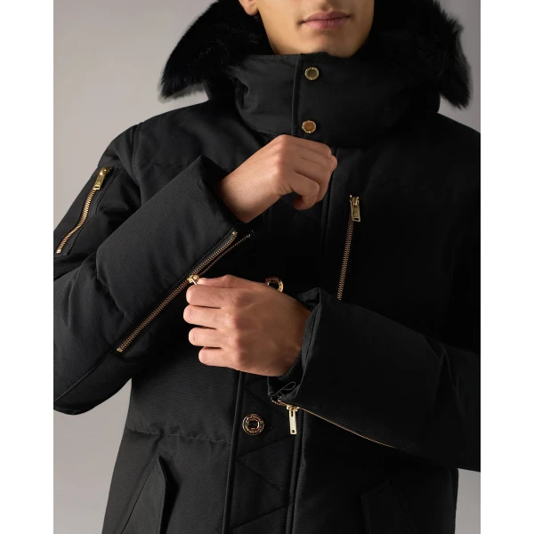 Moose Knuckles Gold Series Original 3Q Down Jacket in Black | Men Jackets | Coveti