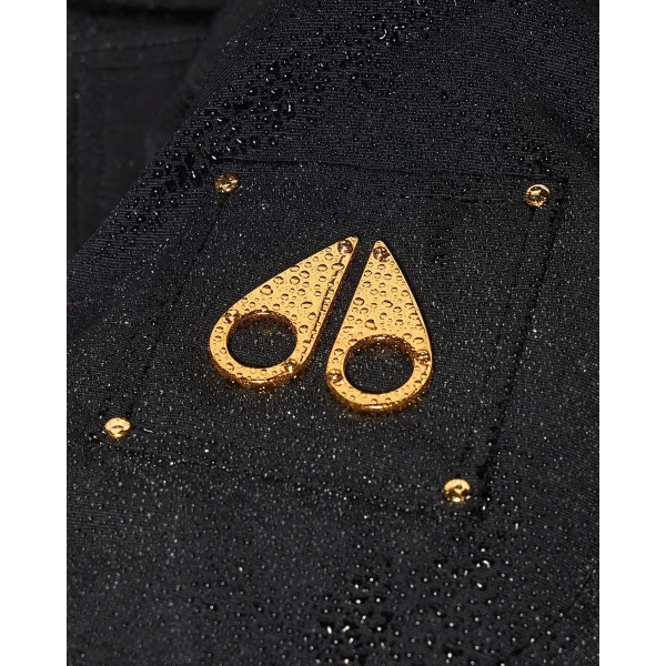 Moose Knuckles Gold Series Original Debbie Down Bomber in Black | Jackets | Coveti