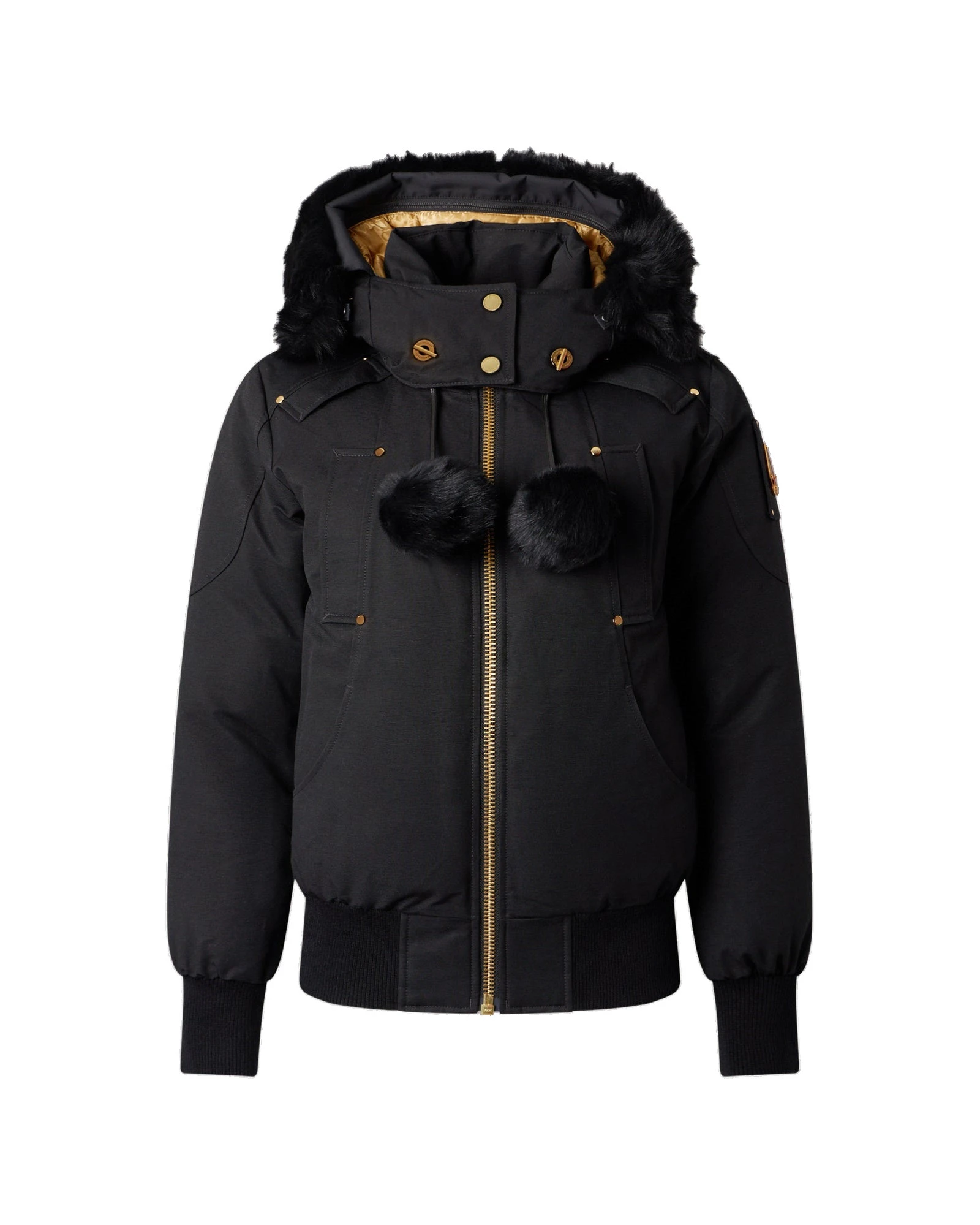 Moose Knuckles Gold Series Original Debbie Down Bomber in Black Moose Knuckles Gold Series Original Debbie Down Bomber in Black | Coveti