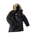 Moose Knuckles Gold Series Original Stirling Down Parka 2.0 in Black and Bronze | Coveti