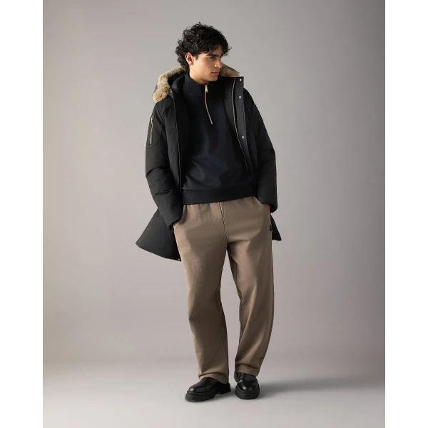 Moose Knuckles Gold Series Original Stirling Down Parka 2.0 in Black and Bronze | Men Coats | Coveti