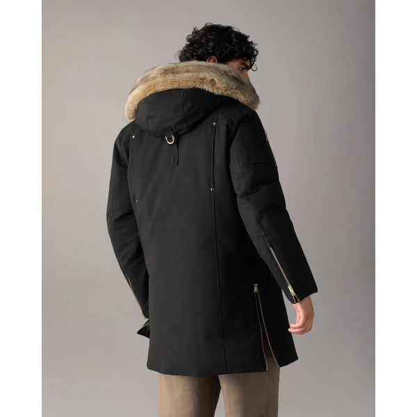 Moose Knuckles Gold Series Original Stirling Down Parka 2.0 in Black and Bronze | Men Coats | Coveti