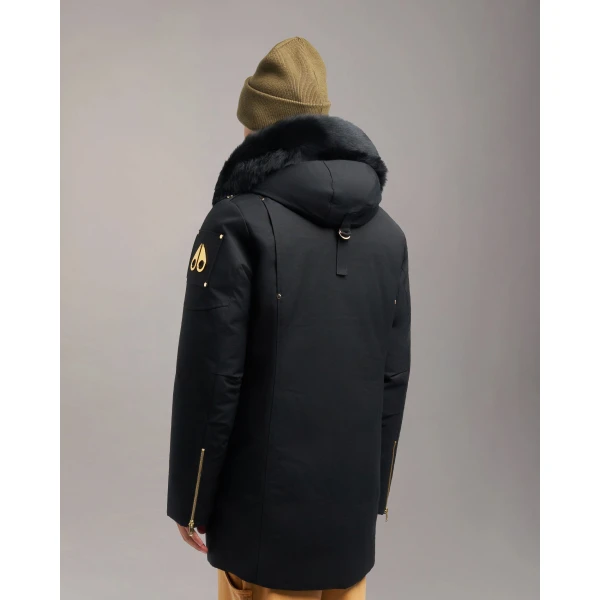 Moose Knuckles Gold Series Original Stirling Down Parka in Black | Men Coats | Coveti