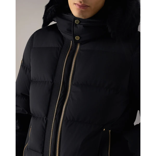 Moose Knuckles Gold Series Stagg Down Bomber in Black | Men Jackets | Coveti