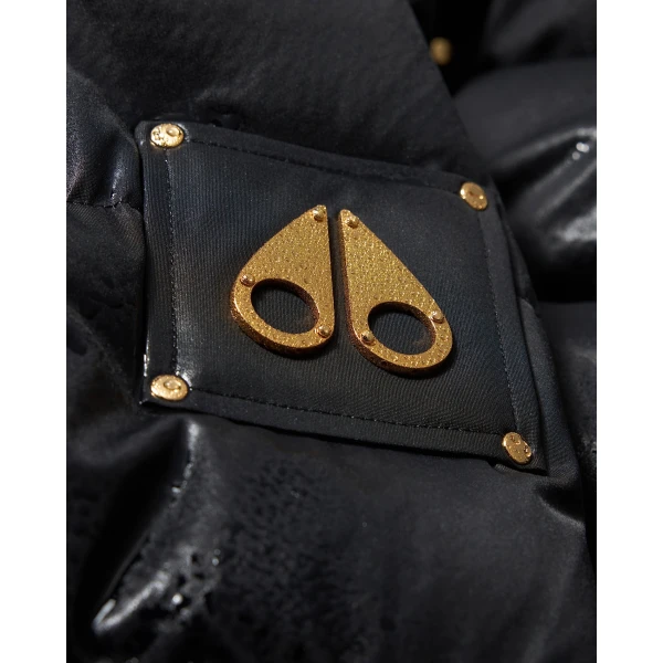 Moose Knuckles Gold Series Stagg Down Bomber in Black | Men Jackets | Coveti