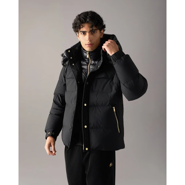 Moose Knuckles Gold Series Suthep Down Jacket in Black | Men Jackets | Coveti